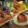 CIASTO KAKAOWE ZE ŚLIWKAMI BEZ JAJEK