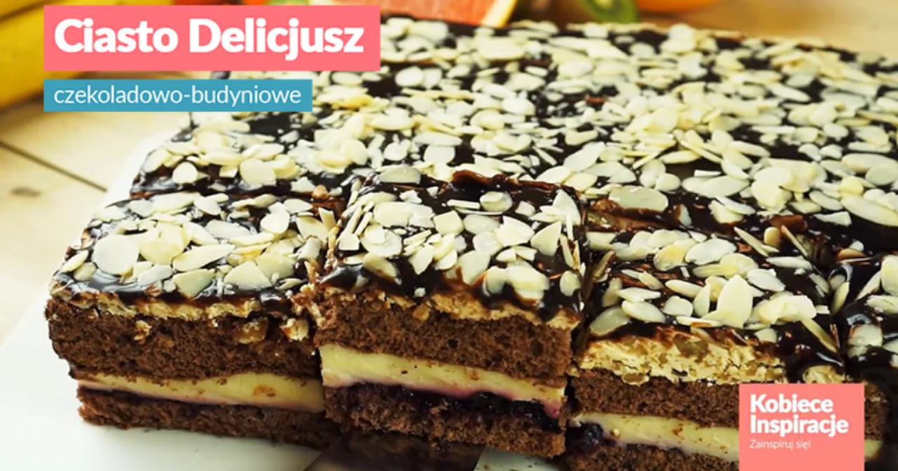 Ciasto Delicjusz - czekoladowo-budyniowy