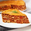 Przepis na lasagne bez mięsa - lazania z tofu na tortilli - Via Gusto