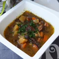 ZUPA GRZYBOWA Z WĘDZONĄ KIEŁBASĄ
