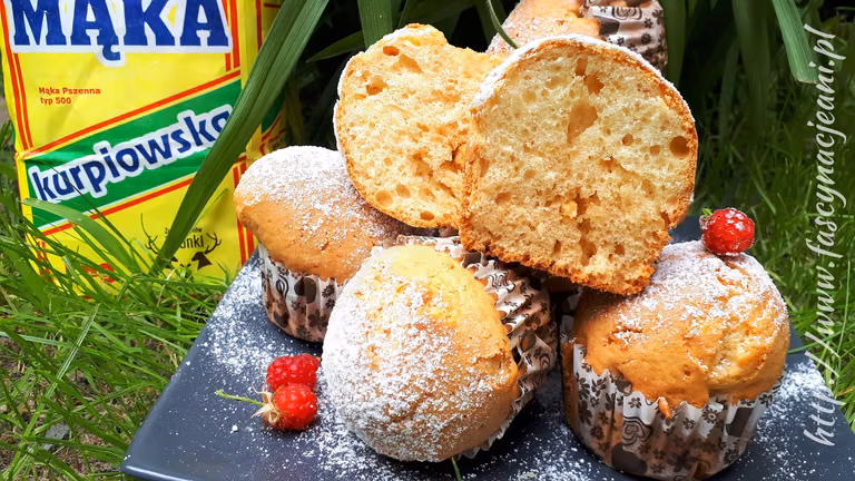 Muffiny z mlekiem w proszku