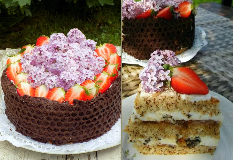 tort bakaliowy z konfiturą figową