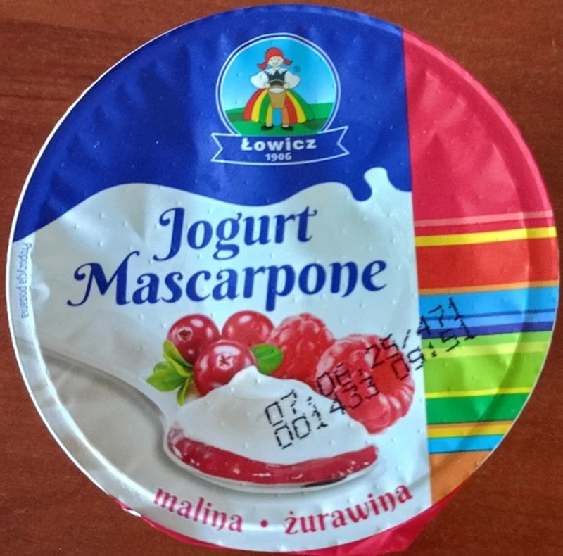 Ostrzeżenie publiczne: Możliwa obecność szkła w jogurtach Łowicz z mascarpone