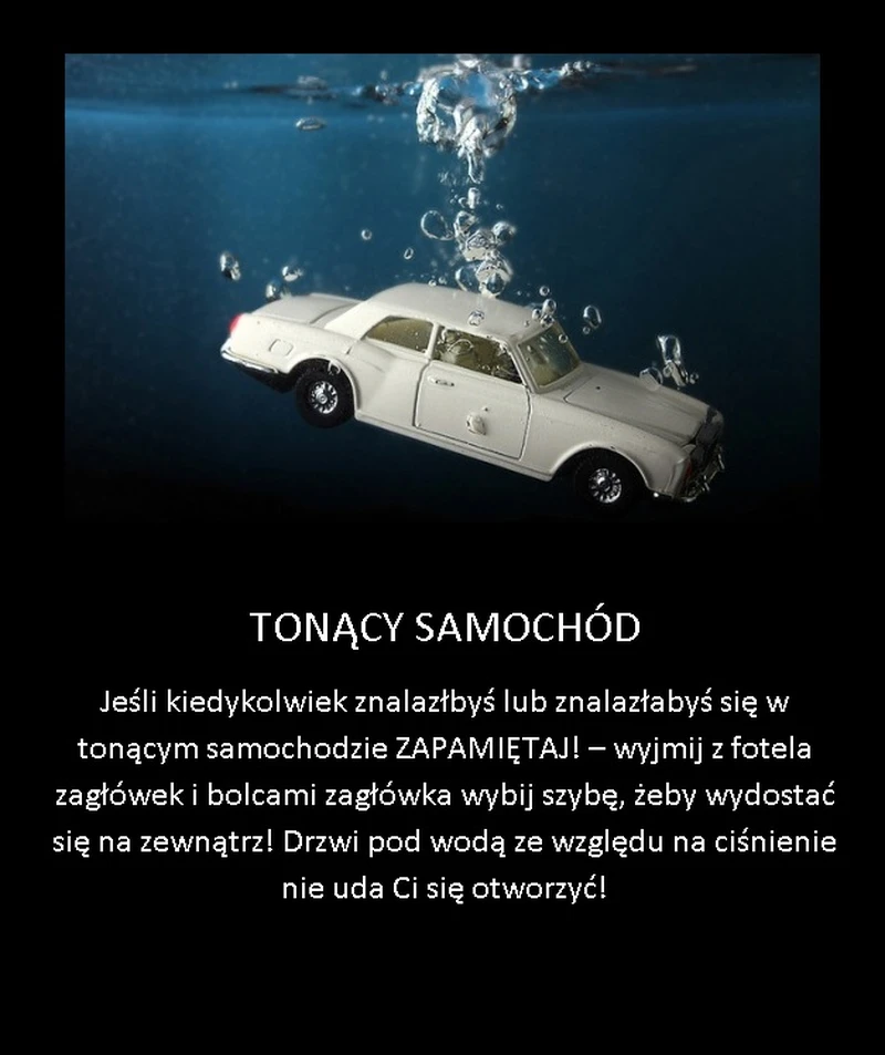 Uratuj się z tonącego auta!