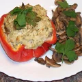 Papryka faszerowana - szybki obiad w wersji fit