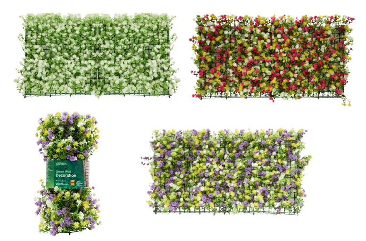 Zdjęcie Ten żywopłot z kwiatami bosko odmieni balkon! Zero podlewania montaż w kilka minut - zielona oaza przez cały rok #2
