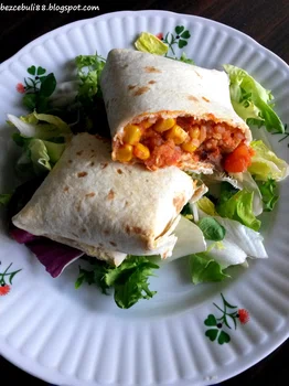 Burrito z kurczakiem i ryżem