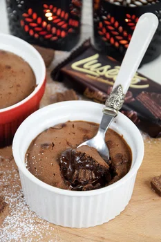 Suflet czekoladowy z wafelkami