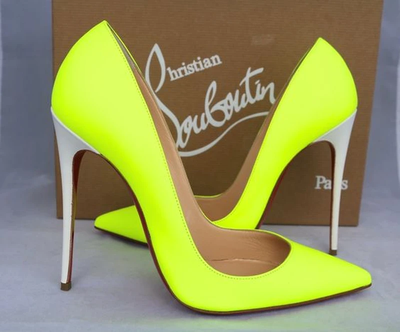 Limonkowe LOUBOUTIN