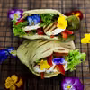 Grillowana pita z serem halloumi