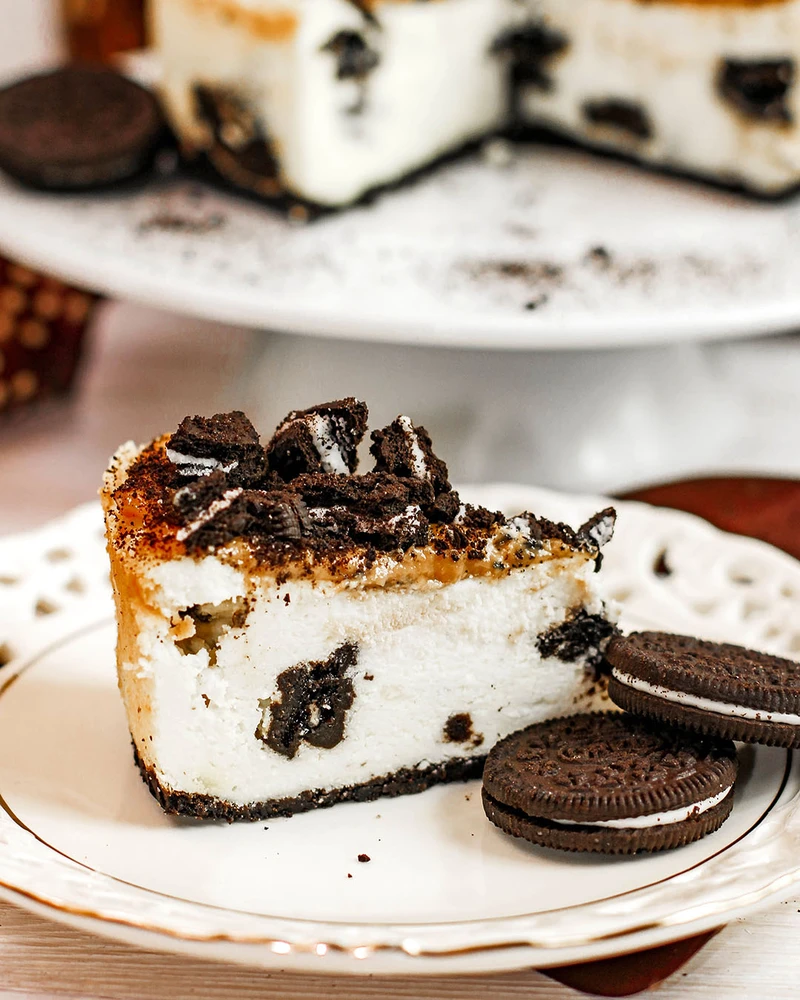 Pieczony sernik oreo