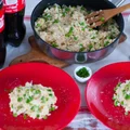Risotto z zielonym groszkiem i parmezanem
