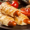 Pieczone parówki w cieście francuskim