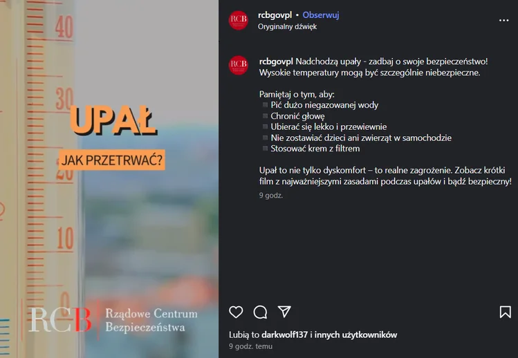 Zdjęcie Upały nadciągają do Polski. RCB wydaje ważne ostrzeżenie! #1