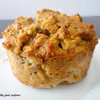 Owsiany muffin z jabłkiem i orzechami