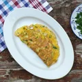 OMLET Z WĘDZONĄ MAKRELĄ