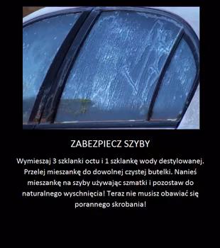 Zabezpiecz szyby samochodu przed zamarzaniem!