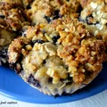 Fit muffinki z borówkami i kruszonką
