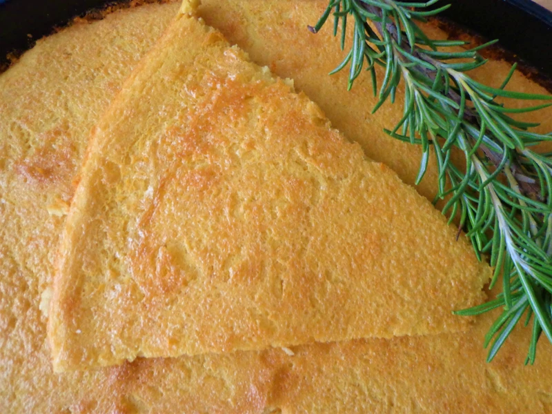 Placek z ciecierzycy, bez glutenu