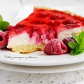 tarta z mascarpone i z malinami