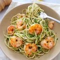 Spaghetti z cukinią i krewetkami