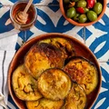 Berenjenas fritas con miel - smażone bakłażany z miodem