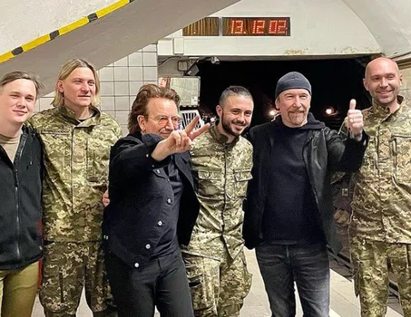 Bono z U2 z wizytą w Kijowie! Zaskakujący koncert
