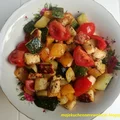 Grillowane warzywa z serem halloumi