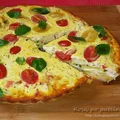 Tarta z kurczakiem wędzonym i cukinią