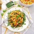 Pieczony kotlet cielęcy z kolorową sałatką