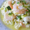 Risotto z krewetkami i cukinią