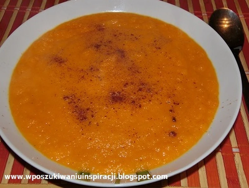 Krem marchewkowo - pomarańczowy z imbirem i cynamonem