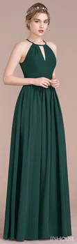 Długa, zielona suknia