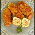 Roladki drobiowe z salami i żółtym serem