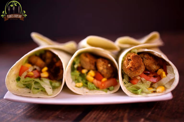 Falafel w tortilli