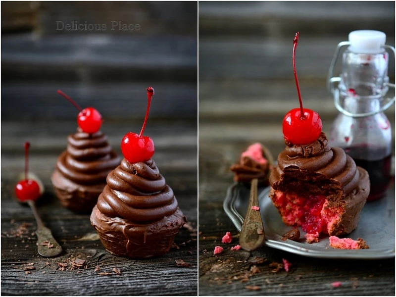 Babeczki cherry w czekoladzie
