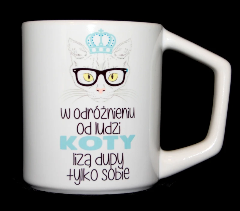 Koszulka W ODRÓŻNIENIU OD LUDZI KOTY LIŻĄ DUPY TYLKO SOBIE
