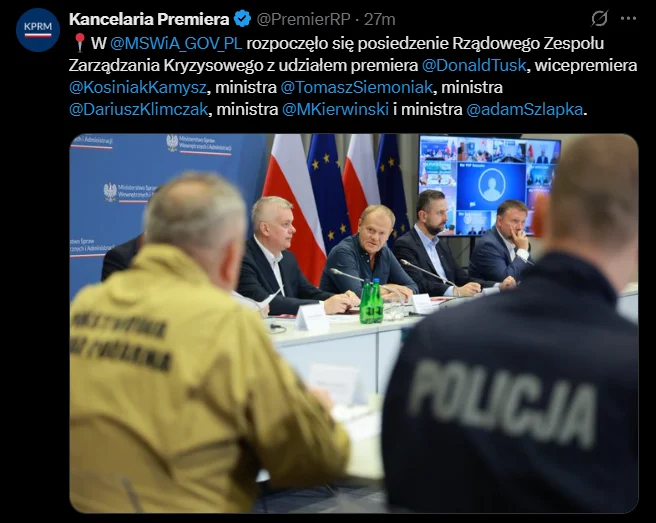 Zdjęcie PILNE: Premier zwołał posiedzenie sztabu kryzysowego! "Bardzo proszę o pełną mobilizację" #1