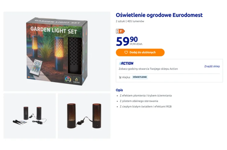 Zdjęcie Te lampki z Action to nowy hit ogrodów! Można sterować światłem z kanapy - Ażurowy klosz i efekt płomienia robią robotę #1