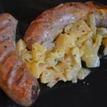 Zapiekana biała kiełbasa