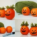 Mandarynkowe dynie na Halloween