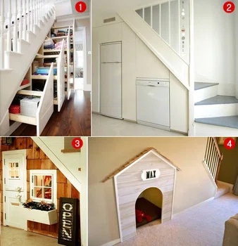 Pomysły na wykorzystanie przestrzeni pod schodami
