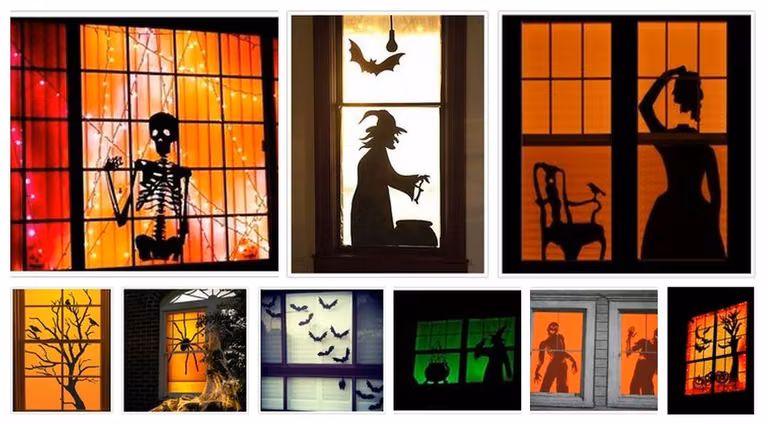 Udekoruj okna na Halloween