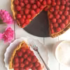 Tarta z malinami