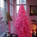 Choinka na różowo