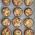 Mini pizze z bakłażana