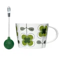 Filiżanka w puszce, z silikonowym zaparzaczem, zielona - Tea - Sagaform