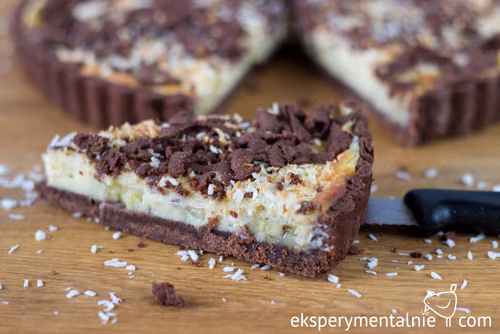 Tarta z budyniem i bananami