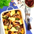 Pieczony kurczak z mozzarellą i suszonymi pomidorami