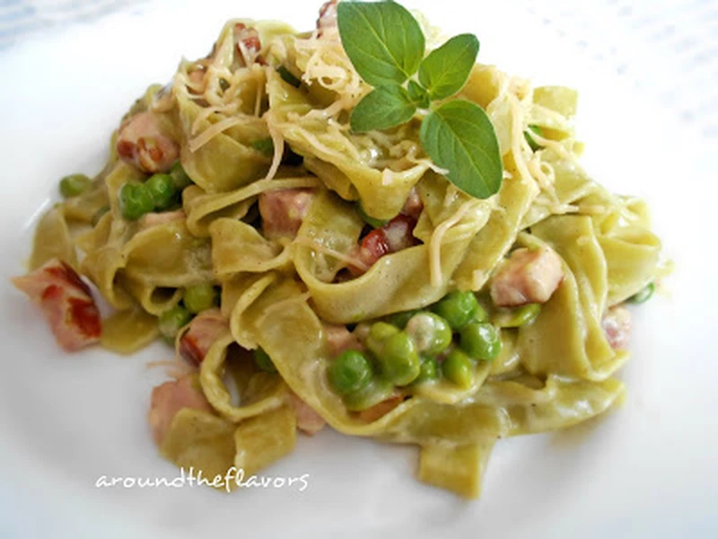 Szpinakowe pappardelle